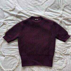 Miu Miu Knit Sweater | Made in Italy | Burgundy Chunky Knit